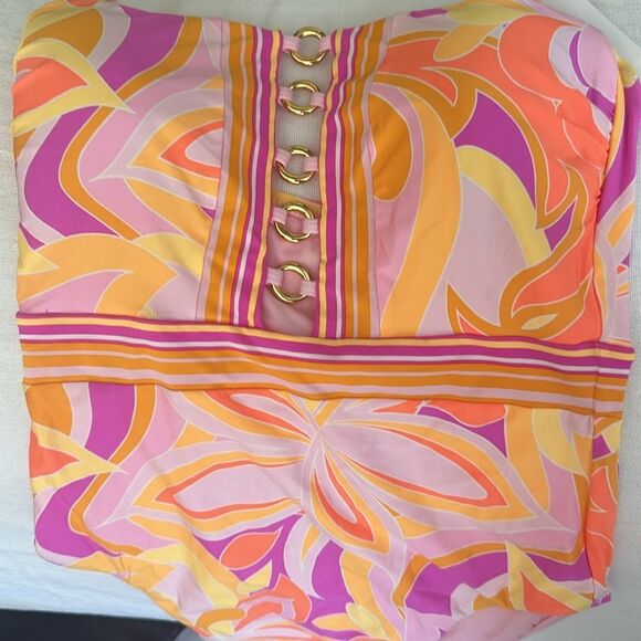 SUNSHINE 79 retro swirl Halterneck One Piece Swimsuit - Picture 3 of 4